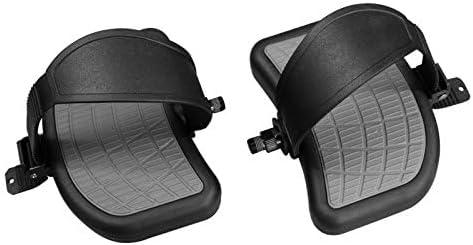 (Pair - L + R) Indoor Exercise Bike Pedals 9/16" Shaft Thread | Large Heavy Duty Dual Side Footrest - W/Adjustable Ratchet Straps -Cybex Bikes OEM # AX-21383 aftermarket Replacement Pedals | by SBD