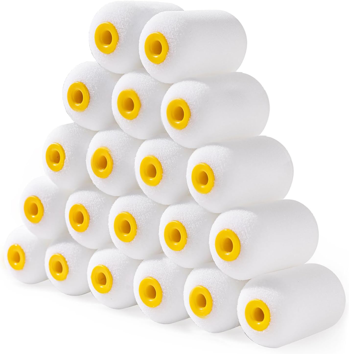 Foam Paint Roller, 2 Inch Mini Paint Roller Kit 9 Pack, Small Paint Roller with Tray and Liner, Small Paint Rollers 2 Inch, Mini Rollers for Painting Furniture, Stenciling, Art Crafts