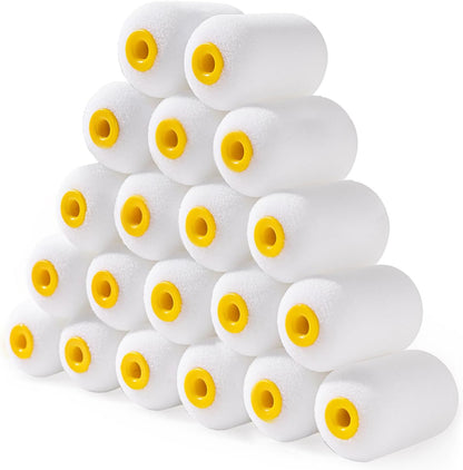 Foam Paint Roller, 2 Inch Mini Paint Roller Kit 9 Pack, Small Paint Roller with Tray and Liner, Small Paint Rollers 2 Inch, Mini Rollers for Painting Furniture, Stenciling, Art Crafts