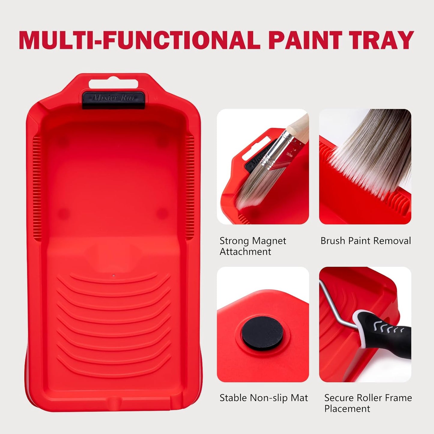 Foam Paint Roller, 2 Inch Mini Paint Roller Kit 9 Pack, Small Paint Roller with Tray and Liner, Small Paint Rollers 2 Inch, Mini Rollers for Painting Furniture, Stenciling, Art Crafts
