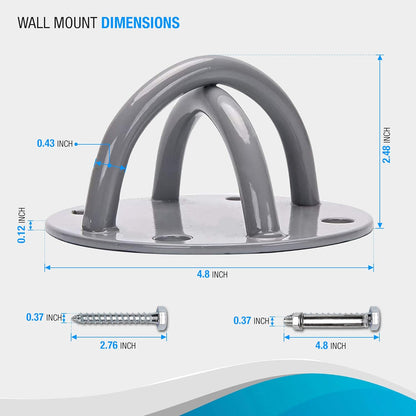Training Anchor Mount Hook for Suspention-Trainer Straps, Ceiling Mount Bracket for Yoga Swing Trapeze Hammock, TRX Suspension Straps, Boxing Punching Bags & Battle Ropes