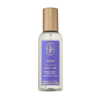 Aromatherapy Lavender Vanilla Essential Oil Mist, Body Spray with Vitamin E and Aloe, Pillow Spray for Calming Bedtime Relaxation, 5.3 fl oz - 1 Pack