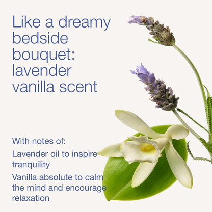 Aromatherapy Lavender Vanilla Essential Oil Mist, Body Spray with Vitamin E and Aloe, Pillow Spray for Calming Bedtime Relaxation, 5.3 fl oz - 1 Pack