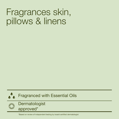 Aromatherapy Lavender Vanilla Essential Oil Mist, Body Spray with Vitamin E and Aloe, Pillow Spray for Calming Bedtime Relaxation, 5.3 fl oz - 1 Pack