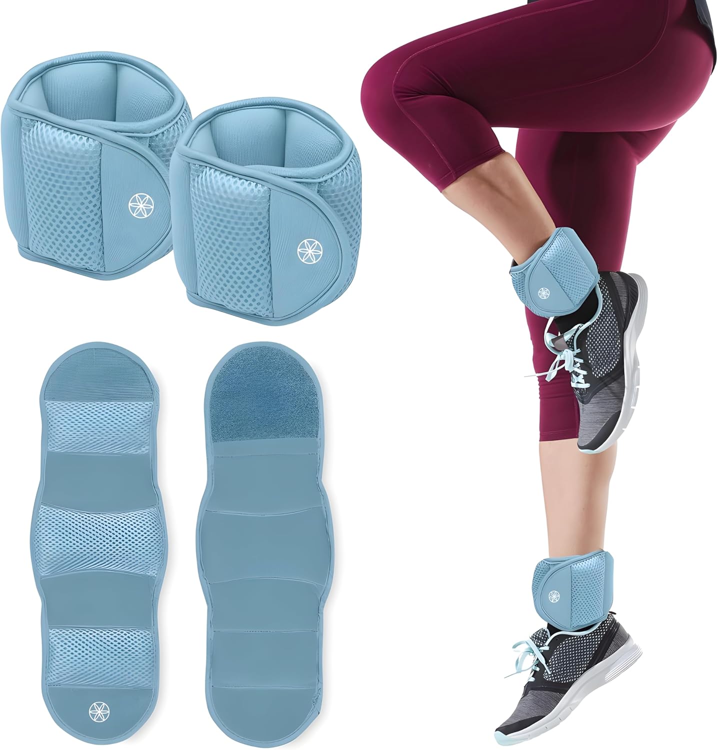 Ankle Weights, Wearable Bracelet to Strengthen, Tone & Sculpt, Adjustable Ankle Weights for Women & Men for Yoga, Dance, Pilates, Barre, Cardio, Home & Gym Use