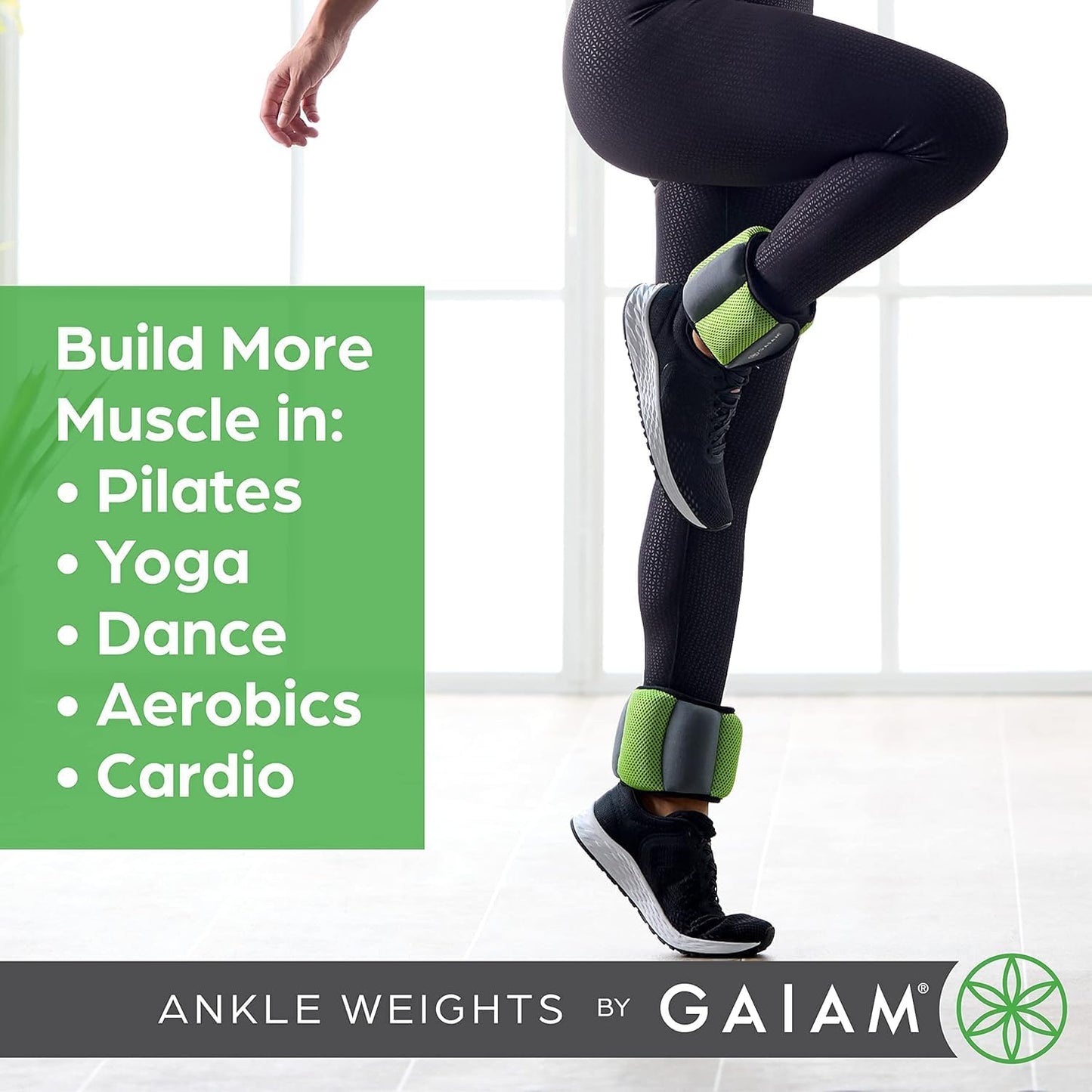 Ankle Weights, Wearable Bracelet to Strengthen, Tone & Sculpt, Adjustable Ankle Weights for Women & Men for Yoga, Dance, Pilates, Barre, Cardio, Home & Gym Use