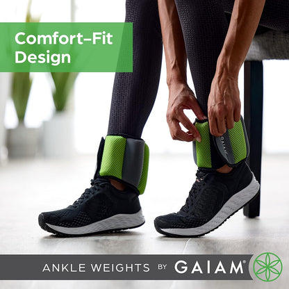 Ankle Weights, Wearable Bracelet to Strengthen, Tone & Sculpt, Adjustable Ankle Weights for Women & Men for Yoga, Dance, Pilates, Barre, Cardio, Home & Gym Use