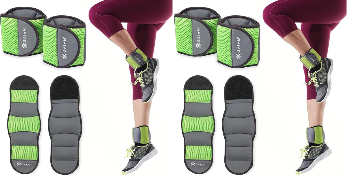 Ankle Weights, Wearable Bracelet to Strengthen, Tone & Sculpt, Adjustable Ankle Weights for Women & Men for Yoga, Dance, Pilates, Barre, Cardio, Home & Gym Use
