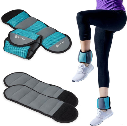 Ankle Weights, Wearable Bracelet to Strengthen, Tone & Sculpt, Adjustable Ankle Weights for Women & Men for Yoga, Dance, Pilates, Barre, Cardio, Home & Gym Use
