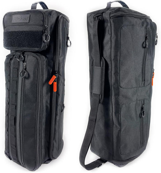 Tactical Inspired Yoga Bag for Adult Men. Heavy Duty Yoga Bags and Carriers Fits All Your Stuff. Yoga Mat Bag with Expandable Compartment for 2 Yoga Blocks & Multiple Pockets - Yoga Mat Carrier