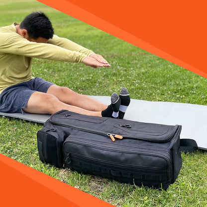 Tactical Inspired Yoga Bag for Adult Men. Heavy Duty Yoga Bags and Carriers Fits All Your Stuff. Yoga Mat Bag with Expandable Compartment for 2 Yoga Blocks & Multiple Pockets - Yoga Mat Carrier