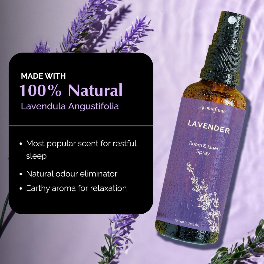 Lavender Air Freshener Spray for Room, Linen & Pillow 100ml