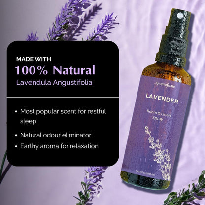Lavender Air Freshener Spray for Room, Linen & Pillow 100ml