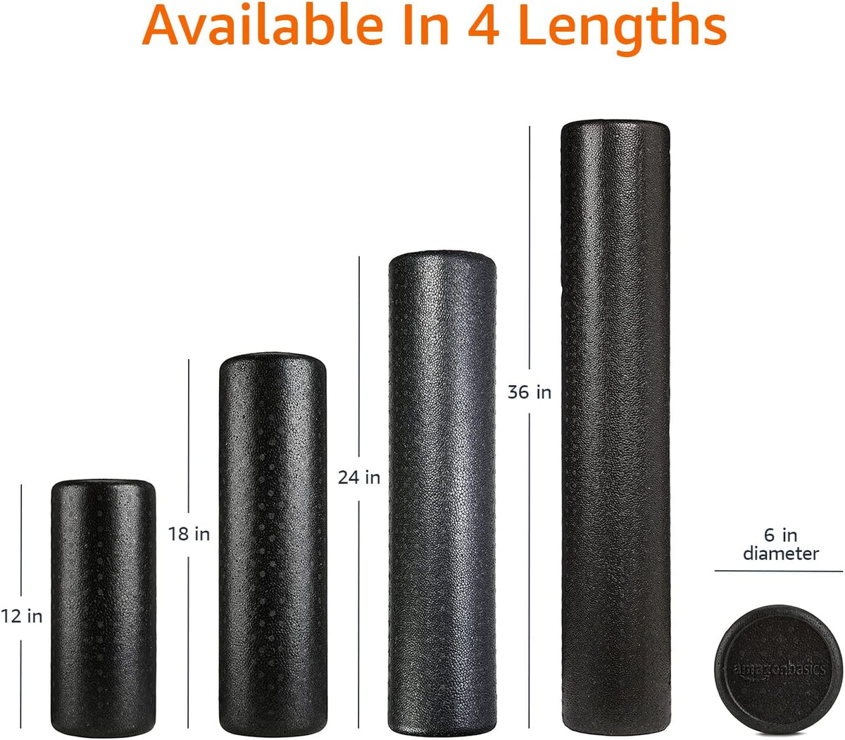 High Density Foam Roller for Exercise and Recovery, 24 Inches, Blue Speckled