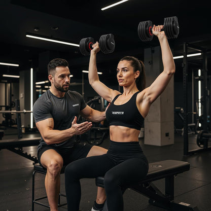25/55 lbs Pair Adjustable Dumbbell Set, Adiust Dumbbell Weight for Exercises Pair Dumbbells for Men and Women in Home