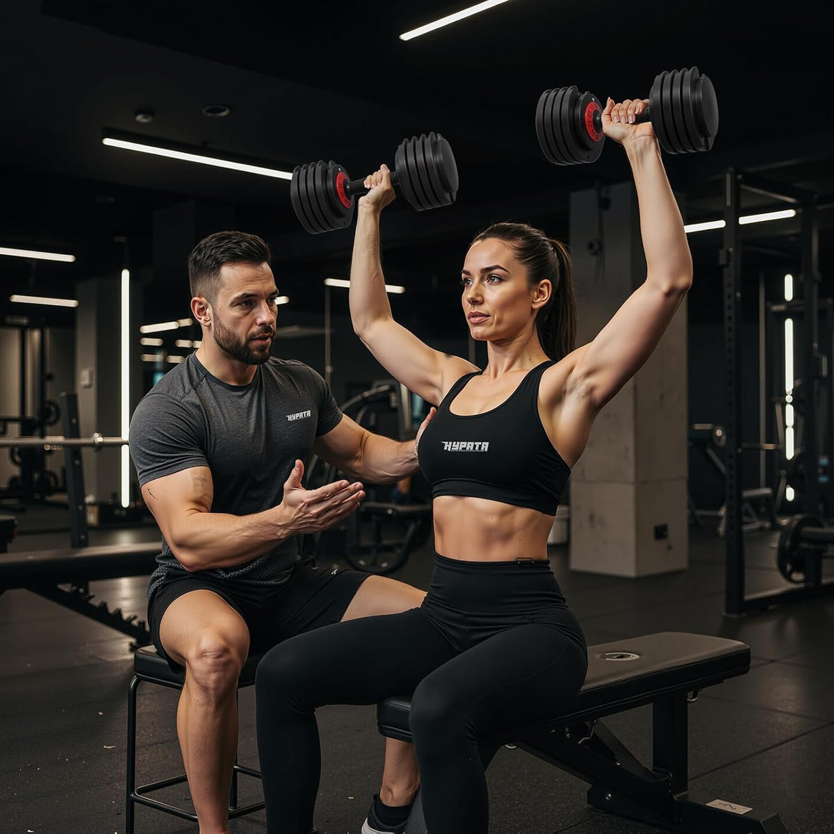 25/55 lbs Pair Adjustable Dumbbell Set, Adiust Dumbbell Weight for Exercises Pair Dumbbells for Men and Women in Home