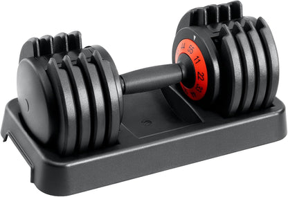 25/55 lbs Pair Adjustable Dumbbell Set, Adiust Dumbbell Weight for Exercises Pair Dumbbells for Men and Women in Home