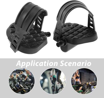 Replacement Bike Pedal Plates Exercise Bike Pedals for Exercise Cycle Home or Gym