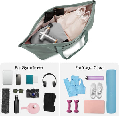 Large Yoga Mat Bag Trolley Sleeve Gym Carrier Shoe Bag Wet Pocket | water-resistant fabric, large capacity,wide full-zip opening,separate shoe bag,2 yoga mat holder straps,multi-pocket storage