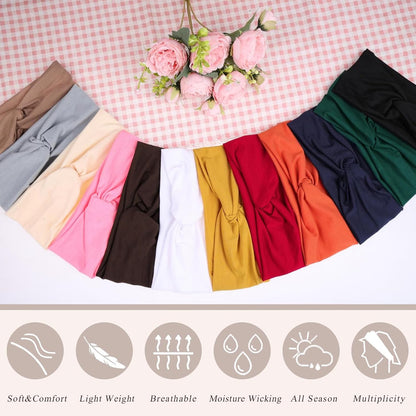 3Pcs Headbands for Women Workout, Women's Fashion Non Slip Moisture Wicking Sweatband for Sports Athletic Yoga Headband