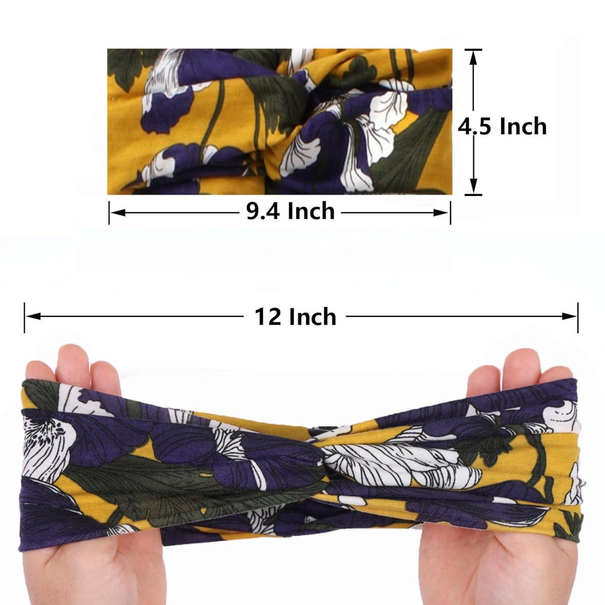 3Pcs Headbands for Women Workout, Women's Fashion Non Slip Moisture Wicking Sweatband for Sports Athletic Yoga Headband