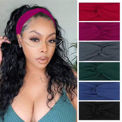 3Pcs Headbands for Women Workout, Women's Fashion Non Slip Moisture Wicking Sweatband for Sports Athletic Yoga Headband