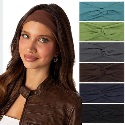 3Pcs Headbands for Women Workout, Women's Fashion Non Slip Moisture Wicking Sweatband for Sports Athletic Yoga Headband