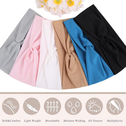 3Pcs Headbands for Women Workout, Women's Fashion Non Slip Moisture Wicking Sweatband for Sports Athletic Yoga Headband