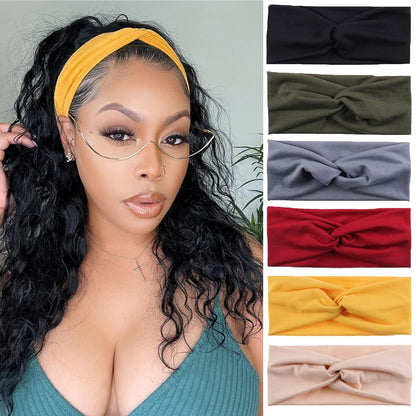 3Pcs Headbands for Women Workout, Women's Fashion Non Slip Moisture Wicking Sweatband for Sports Athletic Yoga Headband