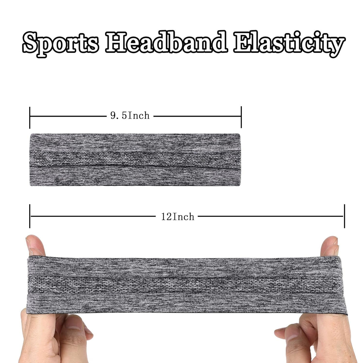 3Pcs Headbands for Women Workout, Women's Fashion Non Slip Moisture Wicking Sweatband for Sports Athletic Yoga Headband