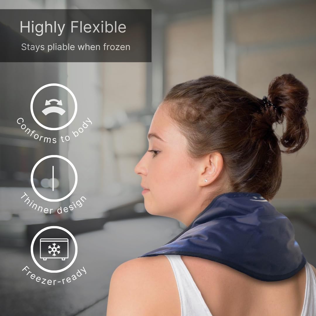 FlexiKold Neck Gel Cold Pack with Straps