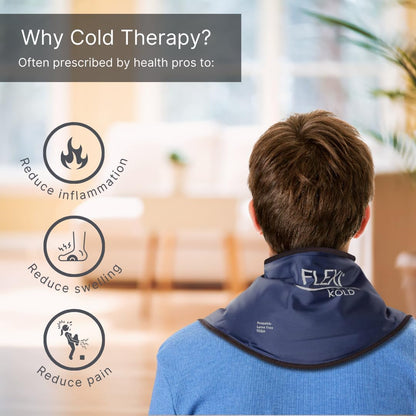 FlexiKold Neck Gel Cold Pack with Straps