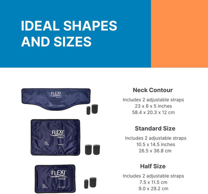 FlexiKold Neck Gel Cold Pack with Straps