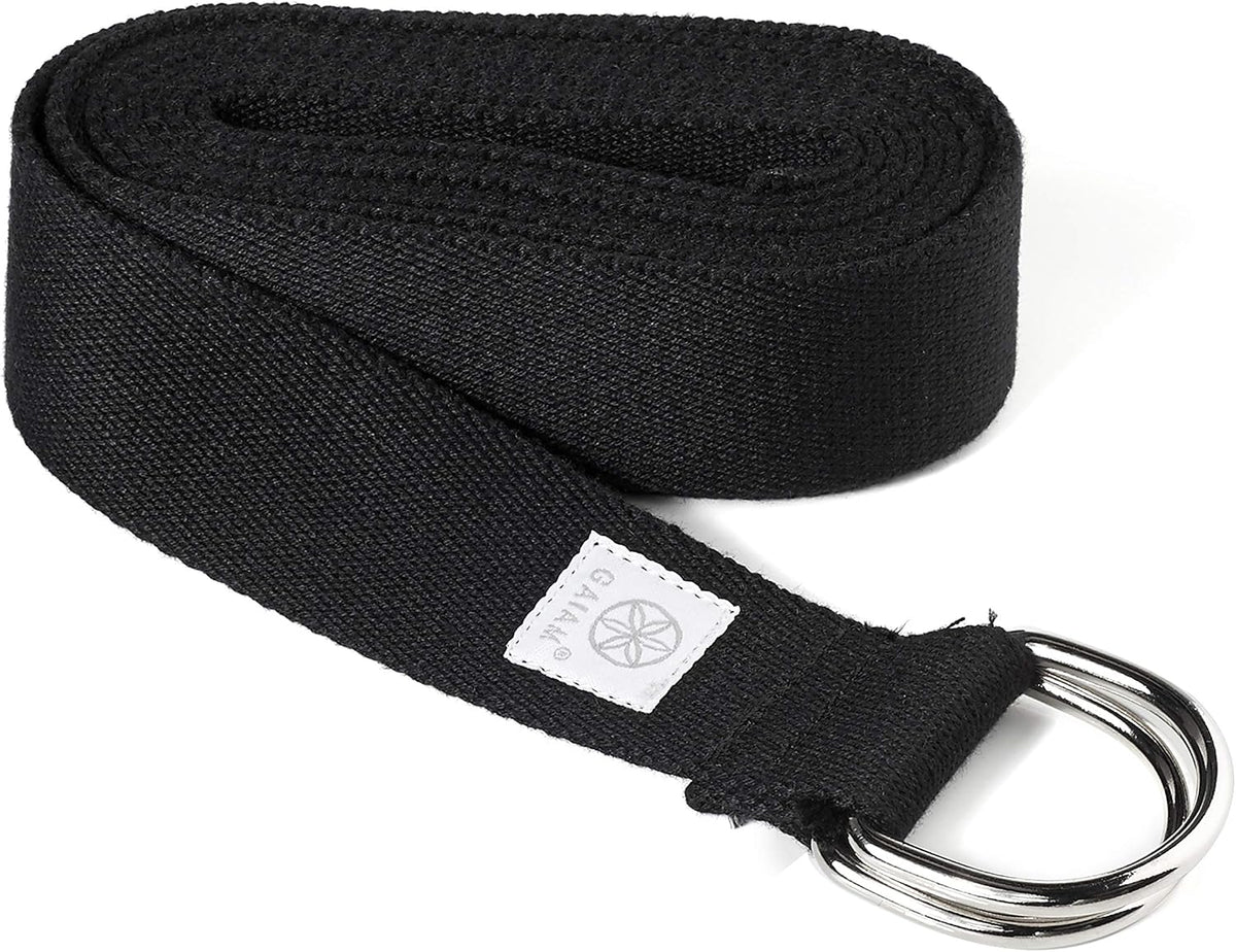 Yoga Strap Premium Athletic Stretch Band with Adjustable Metal D-Ring Buckle Loop | Exercise & Fitness Stretching for Yoga, Pilates, Physical Therapy, Dance, Gym Workouts