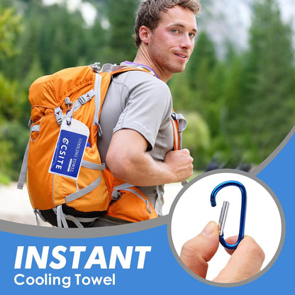 Cooling Towels for Neck and Face - 4 Pack 47x12 Inch Ice Cold Microfiber Towels, Soft & Breathable Cooling Towel for Hot Weather, Sports, Yoga, Workout, Running, Golf, Camping