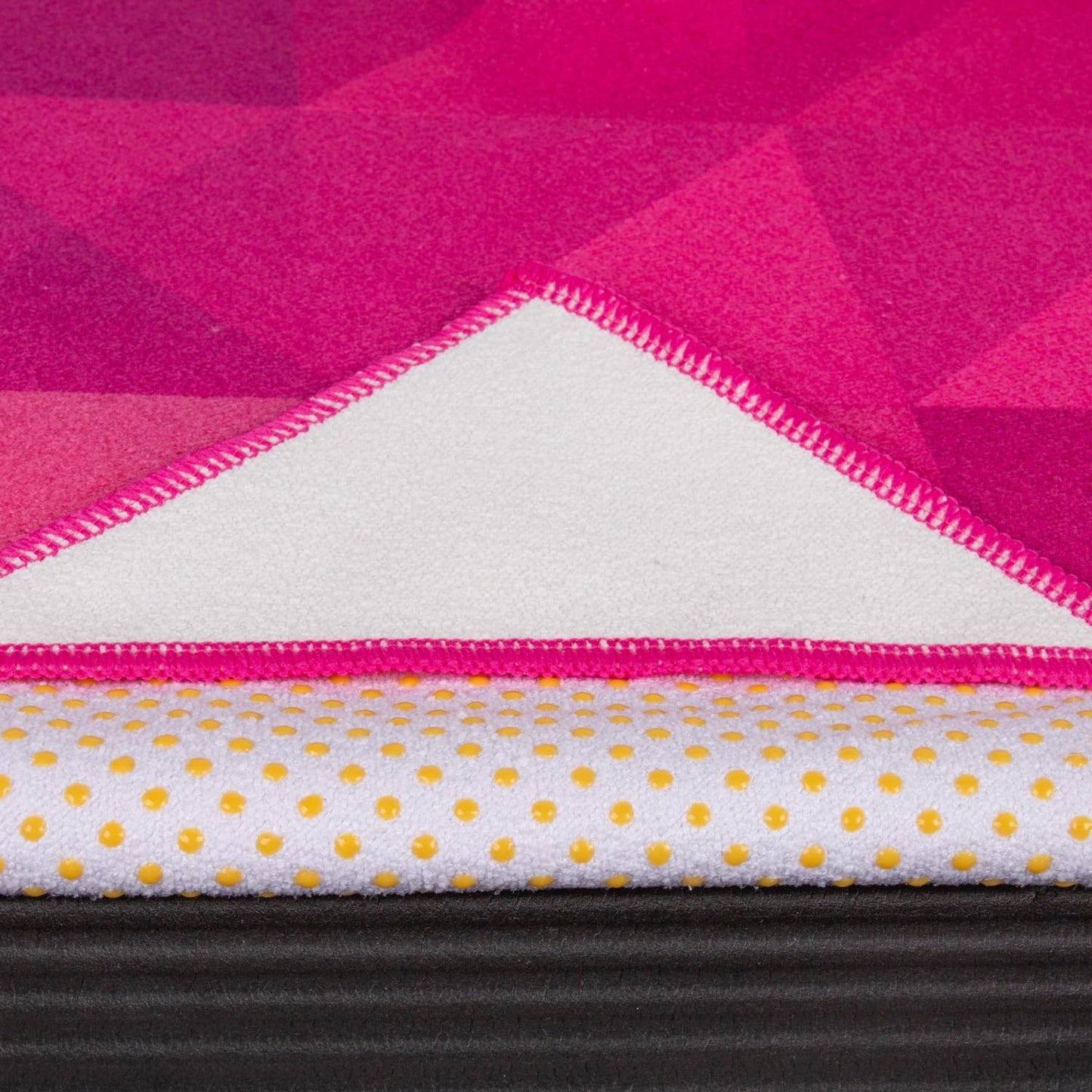 Yoga Drip Hot Yoga Towel – Non Slip Yoga Mat Towel with Corner Pockets, Silicone Grip Dots & Subtle Alignment Lines | Sweat Absorbent, Moisture Wicking, Quick Dry | No Bunching or Sliding | 72” x 26”