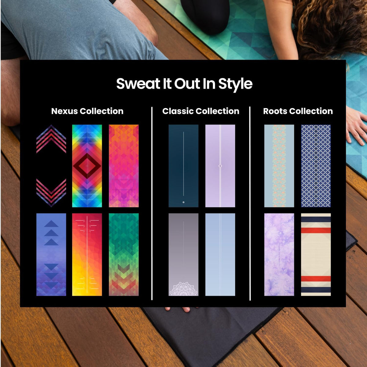 Yoga Drip Hot Yoga Towel – Non Slip Yoga Mat Towel with Corner Pockets, Silicone Grip Dots & Subtle Alignment Lines | Sweat Absorbent, Moisture Wicking, Quick Dry | No Bunching or Sliding | 72” x 26”