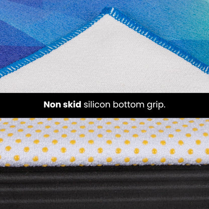Yoga Drip Hot Yoga Towel – Non Slip Yoga Mat Towel with Corner Pockets, Silicone Grip Dots & Subtle Alignment Lines | Sweat Absorbent, Moisture Wicking, Quick Dry | No Bunching or Sliding | 72” x 26”