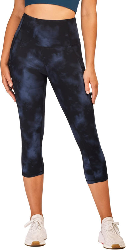 Stelle Capri Leggings for Women Yoga Pants with Pockets High Waisted Legging for Gym Workout