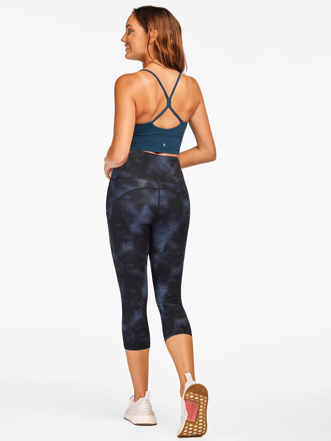 Stelle Capri Leggings for Women Yoga Pants with Pockets High Waisted Legging for Gym Workout