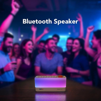 3-in-1 Sleep Sound Machine/Portable Bluetooth Speaker/12 Colors Night Light, Mixable 8 Nature Sounds & White Noise Machine, Sleep Timer for Sleep Aid