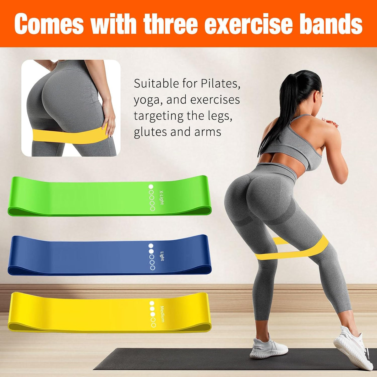 Bbtops Pilates Bar Kit with Resistance Bands,Pilates Bar with Stackable Bands Workout Equipment for Legs,Hip,Waist and Arm,Exercise Fitness Equipment for Women & Men
