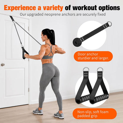 Bbtops Pilates Bar Kit with Resistance Bands,Pilates Bar with Stackable Bands Workout Equipment for Legs,Hip,Waist and Arm,Exercise Fitness Equipment for Women & Men