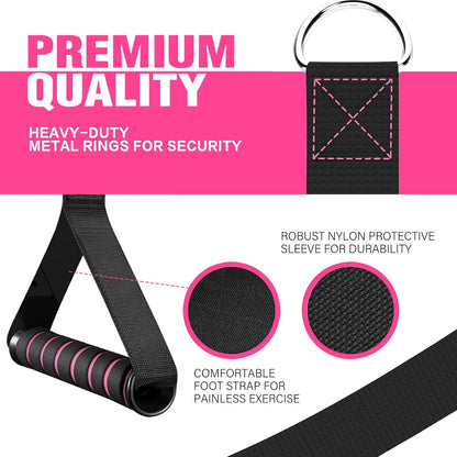 Bbtops Pilates Bar Kit with Resistance Bands,Pilates Bar with Stackable Bands Workout Equipment for Legs,Hip,Waist and Arm,Exercise Fitness Equipment for Women & Men