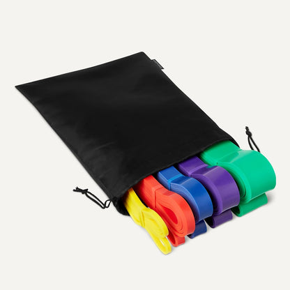 Exercise Resistance Bands for Working Out, Set of 5, Multiple Resistance Levels