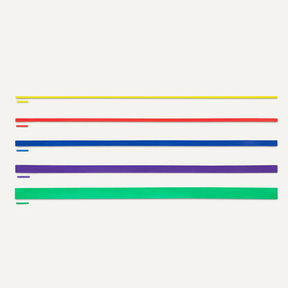 Exercise Resistance Bands for Working Out, Set of 5, Multiple Resistance Levels