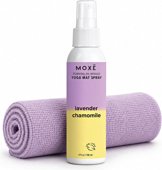 Yoga Mat Cleaner Spray, Rosemary & Lemon Essential Oils, 4oz | Plant-Based Cleaner Refreshes and Deodorizes Yoga Mats and Exercise Equipment; Non-Toxic Formula for Home, Studio Or Gym Use