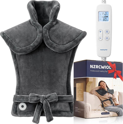 Electric Heating Pad for Neck Shoulder: 33x24in, ETL Certified