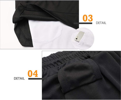 Mens Running Shorts，Workout Running Shorts for Men，2-in-1 Stealth Shorts， 7-Inch Gym Yoga Outdoor Sports Shorts