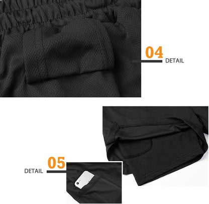 Mens Running Shorts，Workout Running Shorts for Men，2-in-1 Stealth Shorts， 7-Inch Gym Yoga Outdoor Sports Shorts